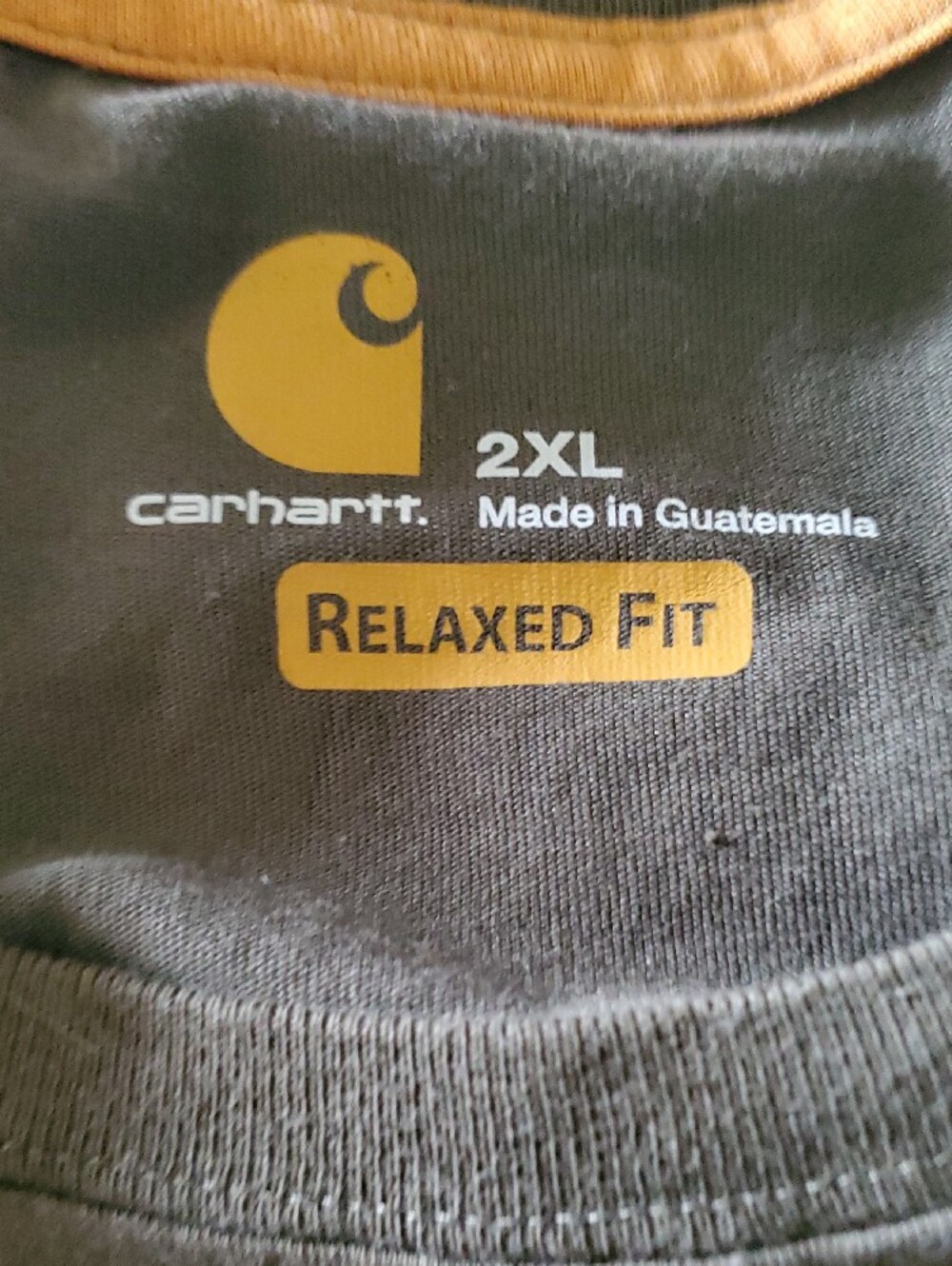 Carhartt Men's Short-Sleeve Pocket Tees — Olive, Navy & Light Blue - Picture 2 of 2